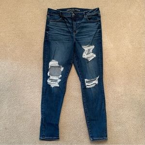 Lightly Worn American Eagle High Rise Jegging Jeans Size 16